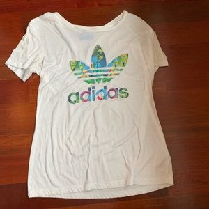RARE adidas peacock T-shirt